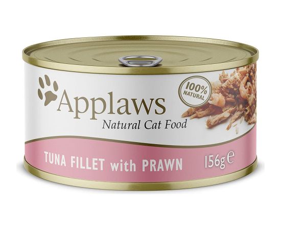 APPLAWS Natural Cat Food Tuna fillet with prawn - wet cat food - 156g