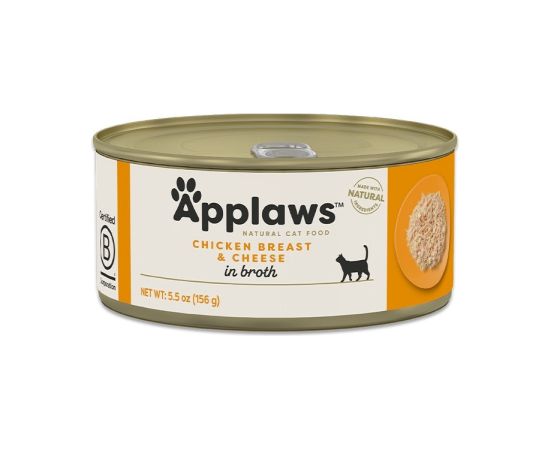 APPLAWS Chicken breast and cheese in broth - wet cat food - 156g