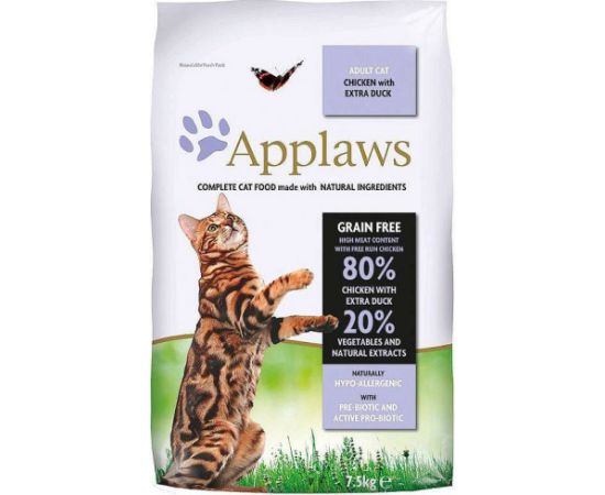 APPLAWS Cat Chicken and duck - dry cat food - 7,5 kg