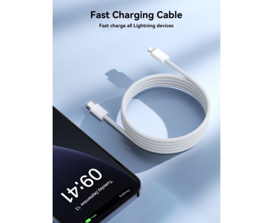 USB кабель Joyroom S-A45 USB-C to Lightning 30W 1.2m белый