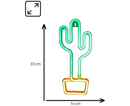 Manta SNL07GNT Style Neon Lights CACTUS Green/Yellow