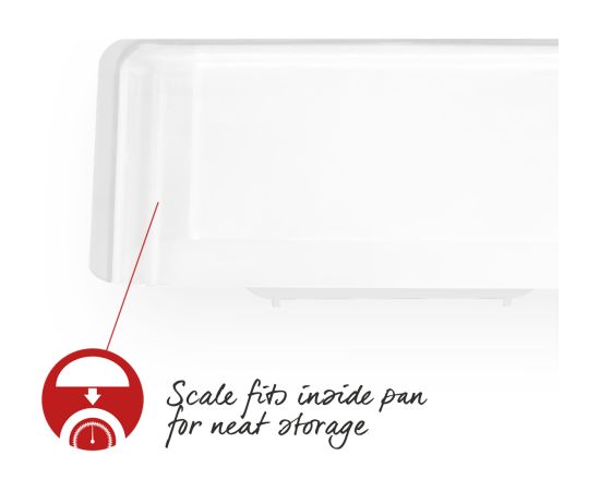 Salter 112 WHFEU12 Compact Mechanical Kitchen Scales, 3kg Capacity white