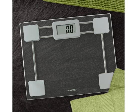 Salter 9081 SV3R Toughened Glass Compact Electronic Bathroom Scale