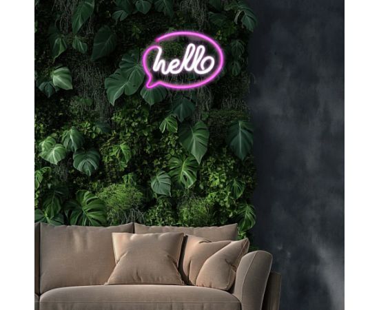 Manta SNL08PKT Style Neon Lights HELLO Pink/White