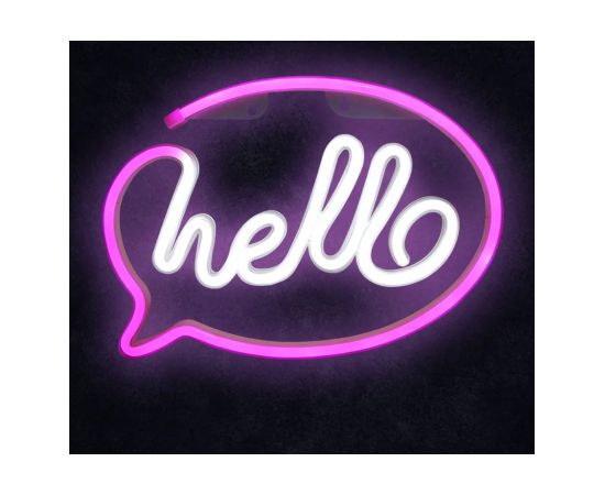 Manta SNL08PKT Style Neon Lights HELLO Pink/White