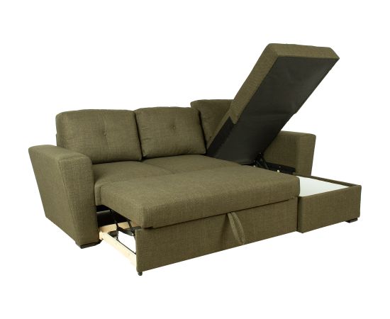 Corner sofa bed WHITBY green