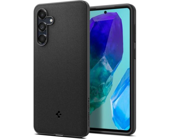 Spigen -  Spigen Essential SandBlast Case for Samsung Galaxy M55 5G - Matte Black