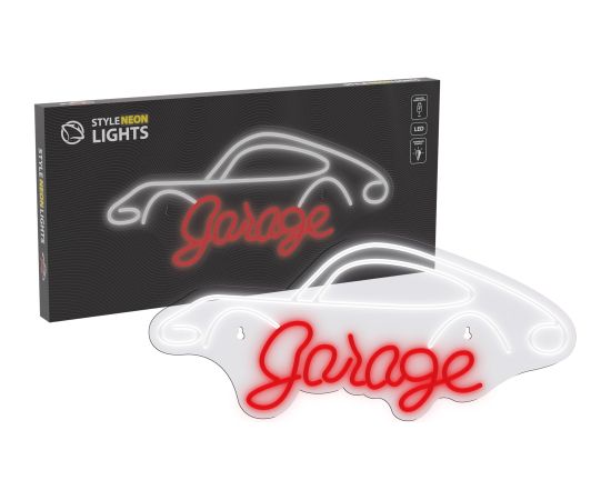 Manta SNL95WH Style Neon Lights Garage white-red