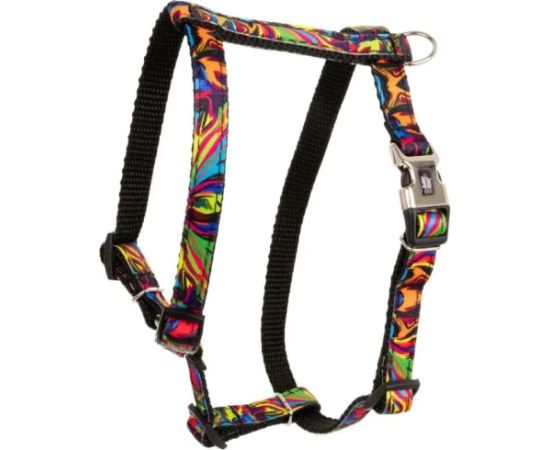 Dino Szelki dla psa, wz�r picasso, ta�ma polipropylenowa, 16mm/30-60cm czarne Citas preces