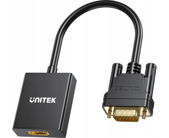 Unitek Adapter VGA to HDMI FullHD 15cm
