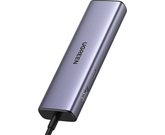 Adapter 1IN6 UGREEN CM512 USB-C 3x USB A 3.0, HDMI, RJ45, PD Converter