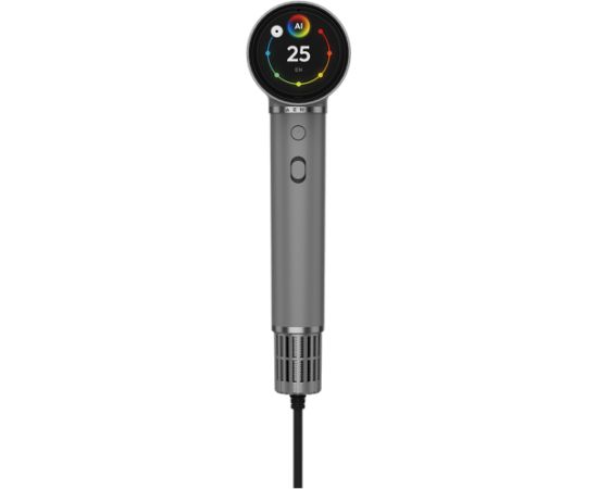 Aeno High Speed Hair Dryer, Grey, 220V-240V~50-60Hz, 1500W, Voice Control, Ionizer, Touch LCD, Infrared Nursing, Infrared Distance Protection, AI Control, Gravity Sensor 110000RPM, Noise less than 67dB