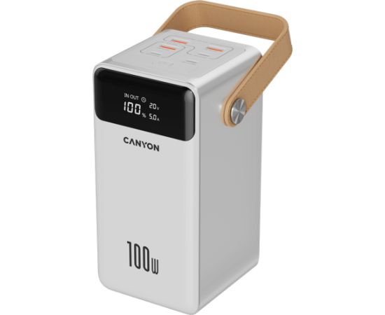 CANYON power bank OnPower 610 metal 60000 mAh PD100W White