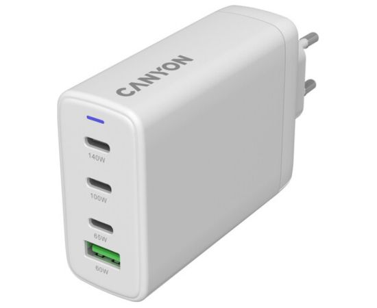 CANYON charger CU140ACC GaN 150W 3xPD 1xQC EU White