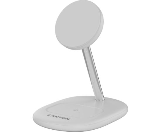 CANYON wireless charger WCS-205 15W Qi2 2in1 White