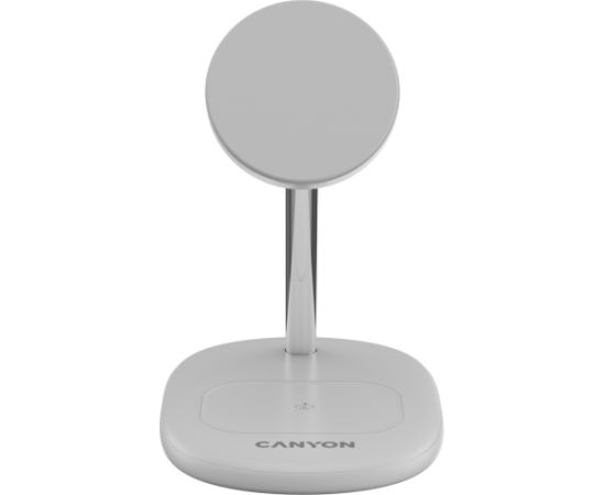 CANYON wireless charger WCS-205 15W Qi2 2in1 White