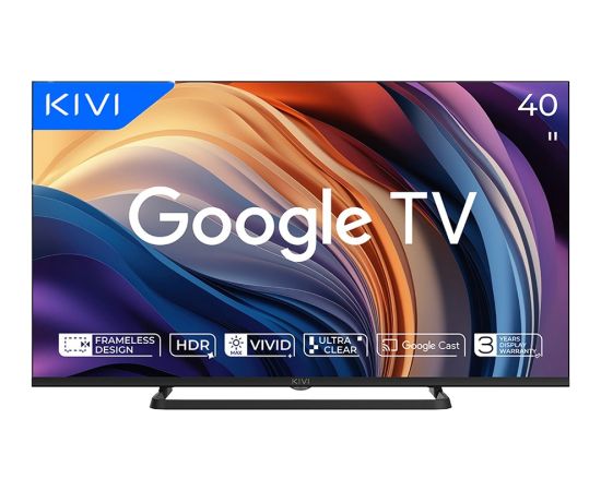 JVC TV KIVI 40F710QB 40'' LED FHD Google TV, Dolby Audio, HDR, Max Vivid