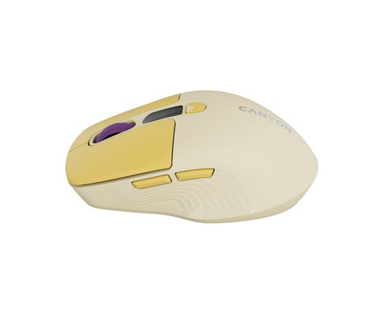 CANYON mouse MW-26 LCD Silent Dual Mode Wireless Yellow