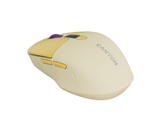 CANYON mouse MW-26 LCD Silent Dual Mode Wireless Yellow