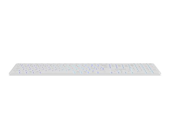 CANYON keyboard HKB-W11 UK/US RGB Dual Mode Wireless White
