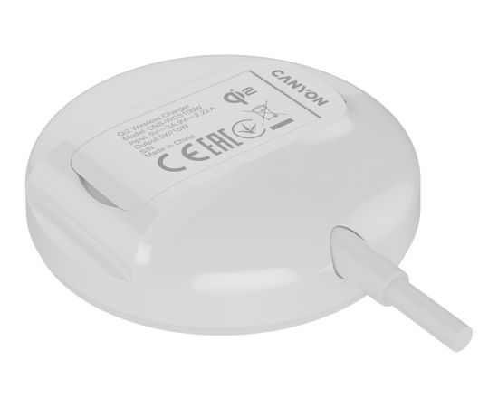 CANYON wireless charger WS-105 15W Qi2 White