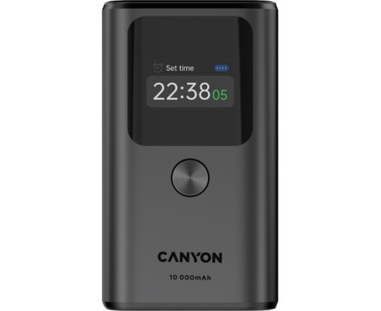 CANYON power bank OnPower 130 TFT 10000 mAh PD30W Dark Grey