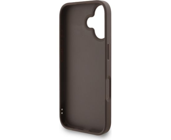 Guess PU 4G Metal Logo Strap Case Aizsargapvalks priekš Apple iPhone 16