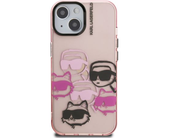 Karl Lagerfeld IML Multi K&CH Heads Case Чехол для Apple iPhone 15