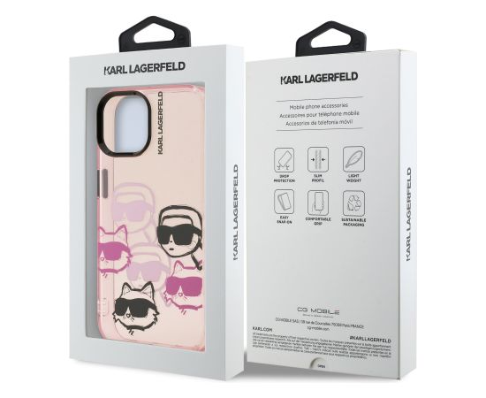 Karl Lagerfeld IML Multi K&CH Heads Case Чехол для Apple iPhone 15