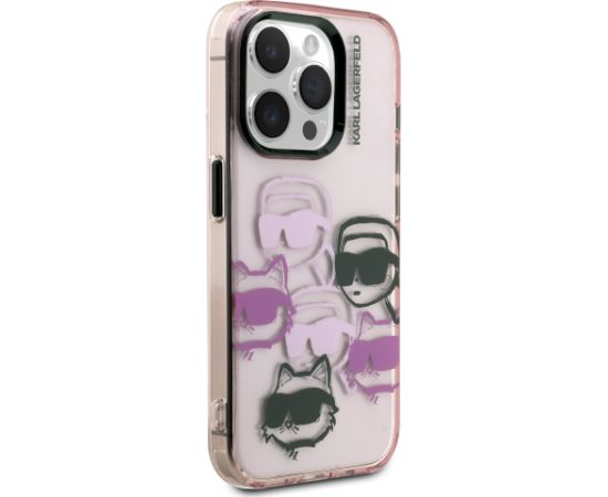 Karl Lagerfeld IML Multi K&CH Heads Case Aizsargapvalks priekš iPhone 15 Pro Max