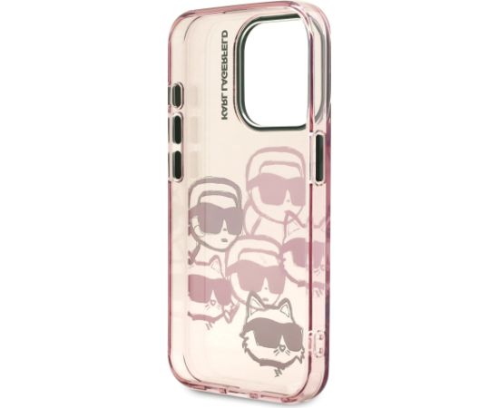 Karl Lagerfeld IML Multi K&CH Heads Case Aizsargapvalks priekš iPhone 15 Pro Max