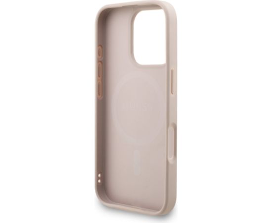 Guess PU Leather 4G Colored Ring Strap MagSafe Case Aisargapvalks priekš Apple iPhone 16 Pro Max