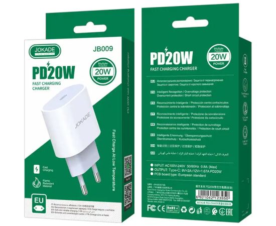 Kaku Зарядное устройство Jokade JB009 PD | 25 Вт | USB-C белый