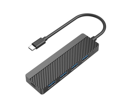 EGA H2 USB-C uz 4 x USB 3.0 sadalītājs 5 Gbps melns (ES blisteris)