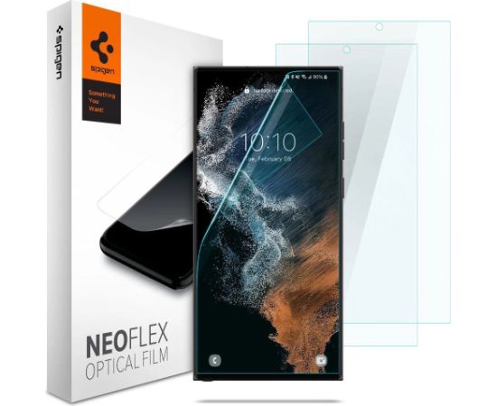 Spigen NEO FLEX 2-PACK GALAXY S22 ULTRA HYDROGEL PLĒVE