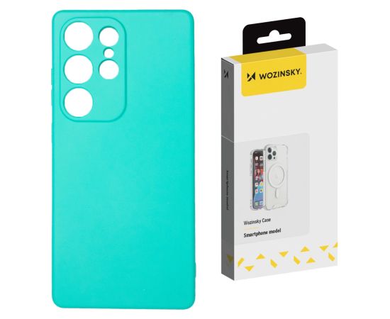 Силиконовый чехол Wozinsky для Samsung Galaxy S25 Ultra – мятный