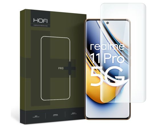 Hofi Glass HOFI UV GLASS PRO+ REALME 11 PRO 5G | 11 PRO+ PLUS 5G CAURSPĪDĪGS RŪDĪTS STIKLS