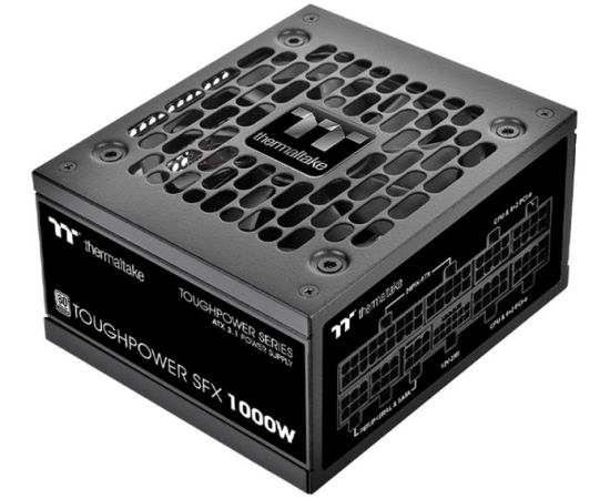 Thermaltake TT Toughpower SFX Platinum 1000W, PC power supply (black, 1x 12VHPWR, 2x PCIe, cable management, 1000 watts)