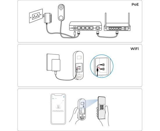 Reolink D340W - 5MP Video Doorbell with Chime, 2.4/5 GHz Wi-Fi, Person Detection, Two-Way Audio, Works with NVRs