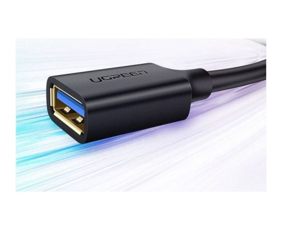 Ugreen kabel przedłużacz przejściówka USB 3.0 (żeński)-USB 3.0 (męski) 1m (czarny)