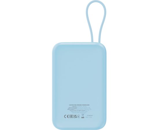 CANYON power bank OnPower 101 built-in cable 10000 mAh PD22.5W Blue