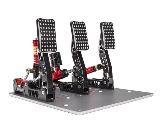 Simagic Crimson Edition | Hydraulic Tri-pedal Set | 200kg Loadcell | Standard Throttle Plate