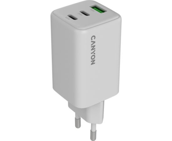 CANYON charger CU65ACC GaN 65W 2xPD 1xQC EU White