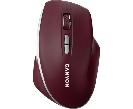 CANYON mouse MW-21 BlueLED 7buttons Wireless Burgundy Red