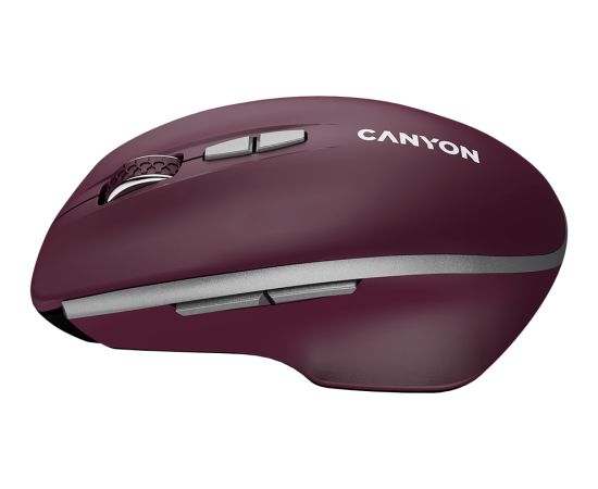 CANYON mouse MW-21 BlueLED 7buttons Wireless Burgundy Red