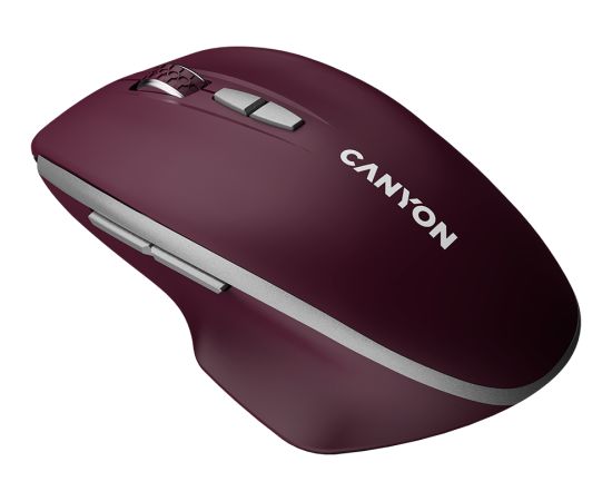 CANYON mouse MW-21 BlueLED 7buttons Wireless Burgundy Red