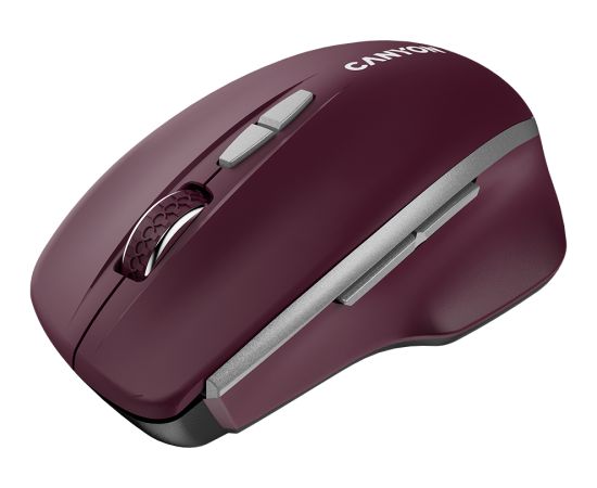 CANYON mouse MW-21 BlueLED 7buttons Wireless Burgundy Red