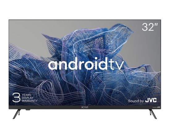 32', HD, Google Android TV, Black, 1366x768, 60 Hz, Sound by JVC, 2x8W, 33 kWh/1000h , BT5, HDMI ports 3, 24 months