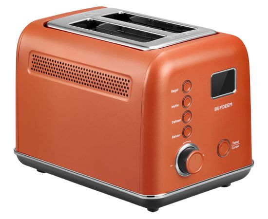 BUYDEEM 2 Slice Automatic Metal Toaster, model DT730E, color Koi Red, EU