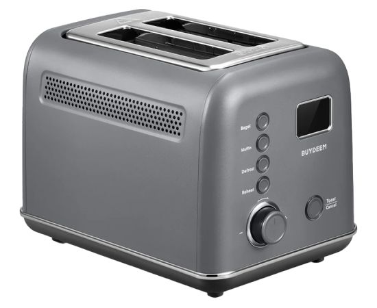 BUYDEEM 2 Slice Automatic Metal Toaster, model DT730E, color Ink Grey, EU